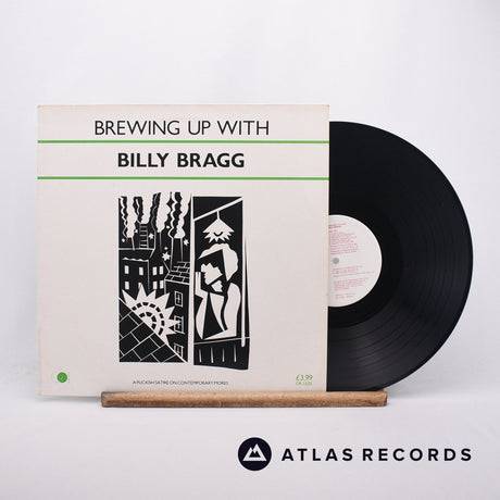 Billy Bragg Brewing Up With Billy Bragg LP Vinyl Record - Front Cover & Record