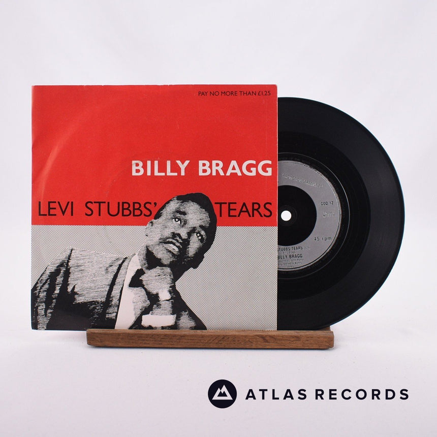 Billy Bragg Levi Stubbs' Tears 7" Vinyl Record - Front Cover & Record