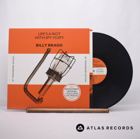 Billy Bragg Life's A Riot With Spy Vs Spy LP Vinyl Record - Front Cover & Record