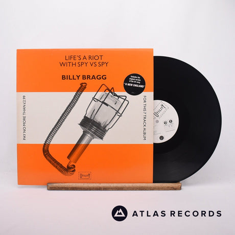 Billy Bragg Life's A Riot With Spy Vs Spy 12" Vinyl Record - Front Cover & Record