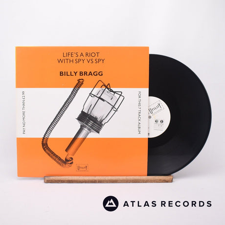 Billy Bragg Life's A Riot With Spy Vs Spy 12" Vinyl Record - Front Cover & Record