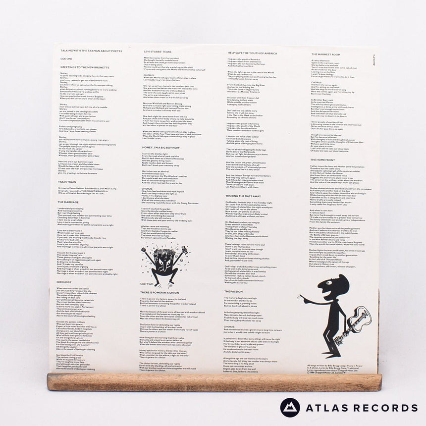 Billy Bragg - Talking With The Taxman About Poetry - LP Vinyl Record - EX/EX