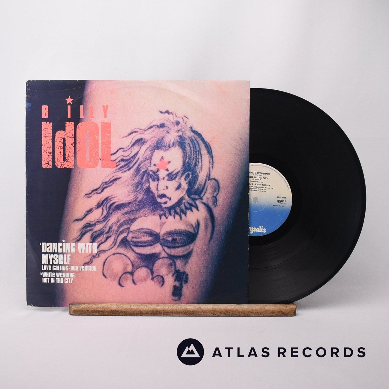 Billy Idol Dancing With Myself 12" Vinyl Record - Front Cover & Record