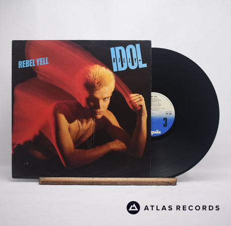 Billy Idol Rebel Yell LP Vinyl Record - Front Cover & Record