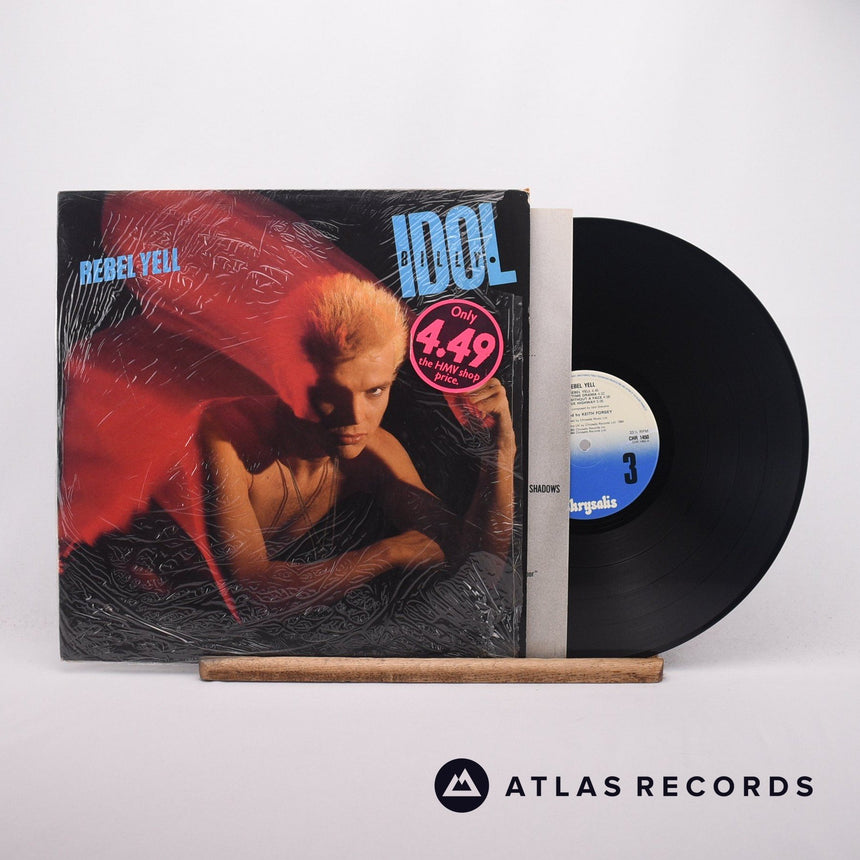 Billy Idol Rebel Yell LP Vinyl Record - Front Cover & Record