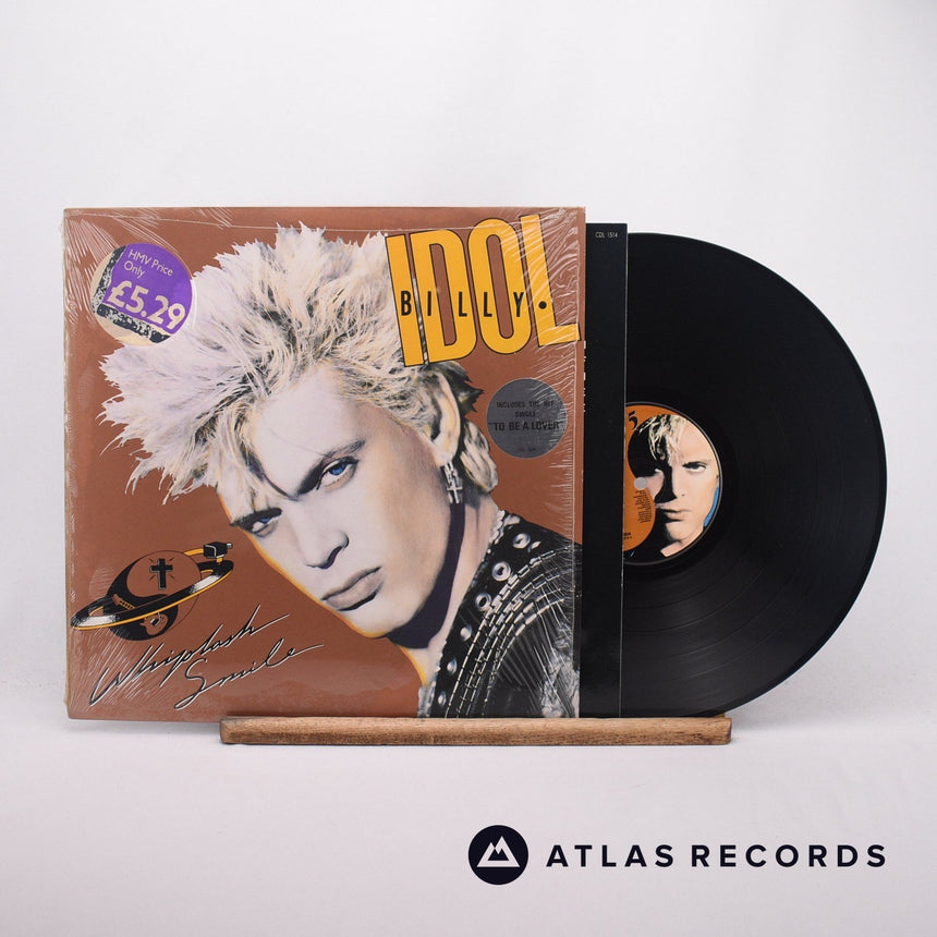 Billy Idol Whiplash Smile LP Vinyl Record - Front Cover & Record