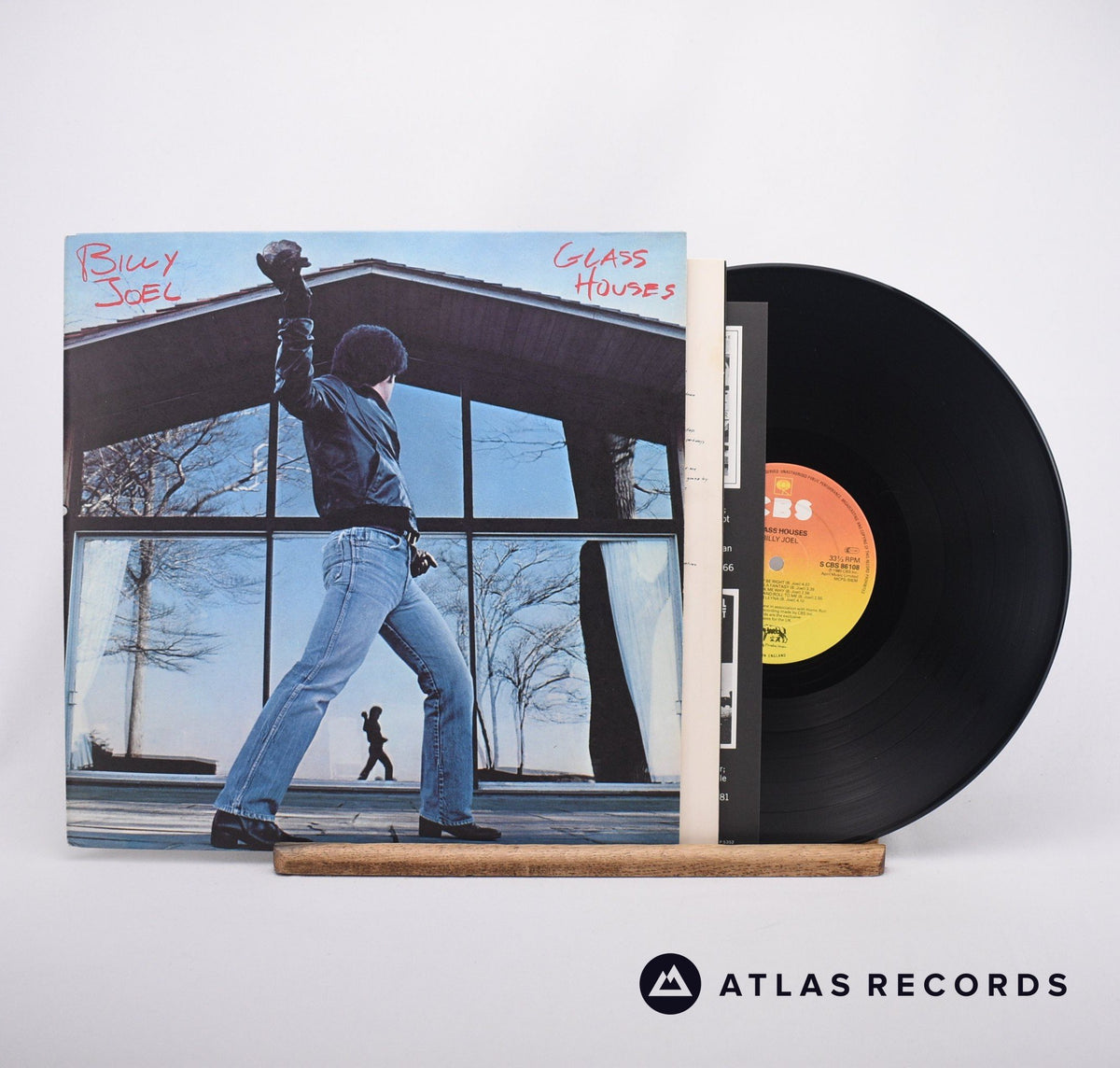 Billy Joel Glass Houses LP Vinyl Record - Front Cover & Record