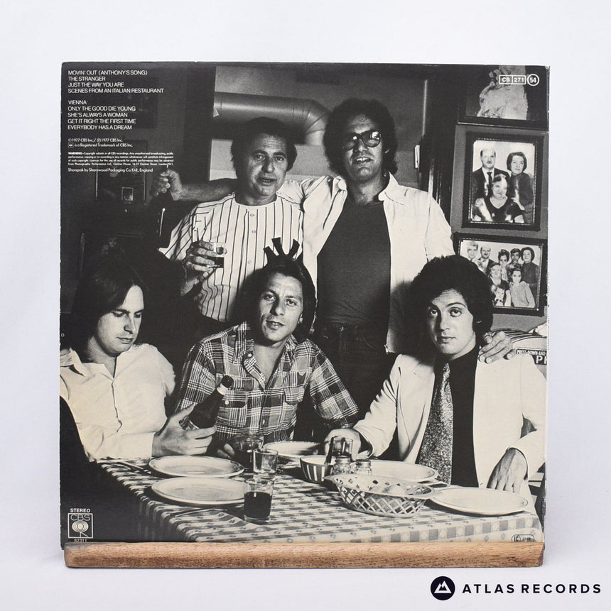 Billy Joel - The Stranger - Lyric Sheet LP Vinyl Record - EX/EX