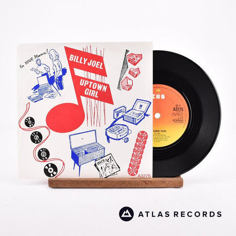 Billy Joel Uptown Girl 7" Vinyl Record - Front Cover & Record