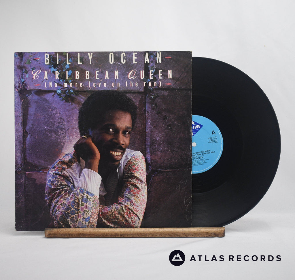 Billy Ocean Caribbean Queen 12" Vinyl Record - Front Cover & Record
