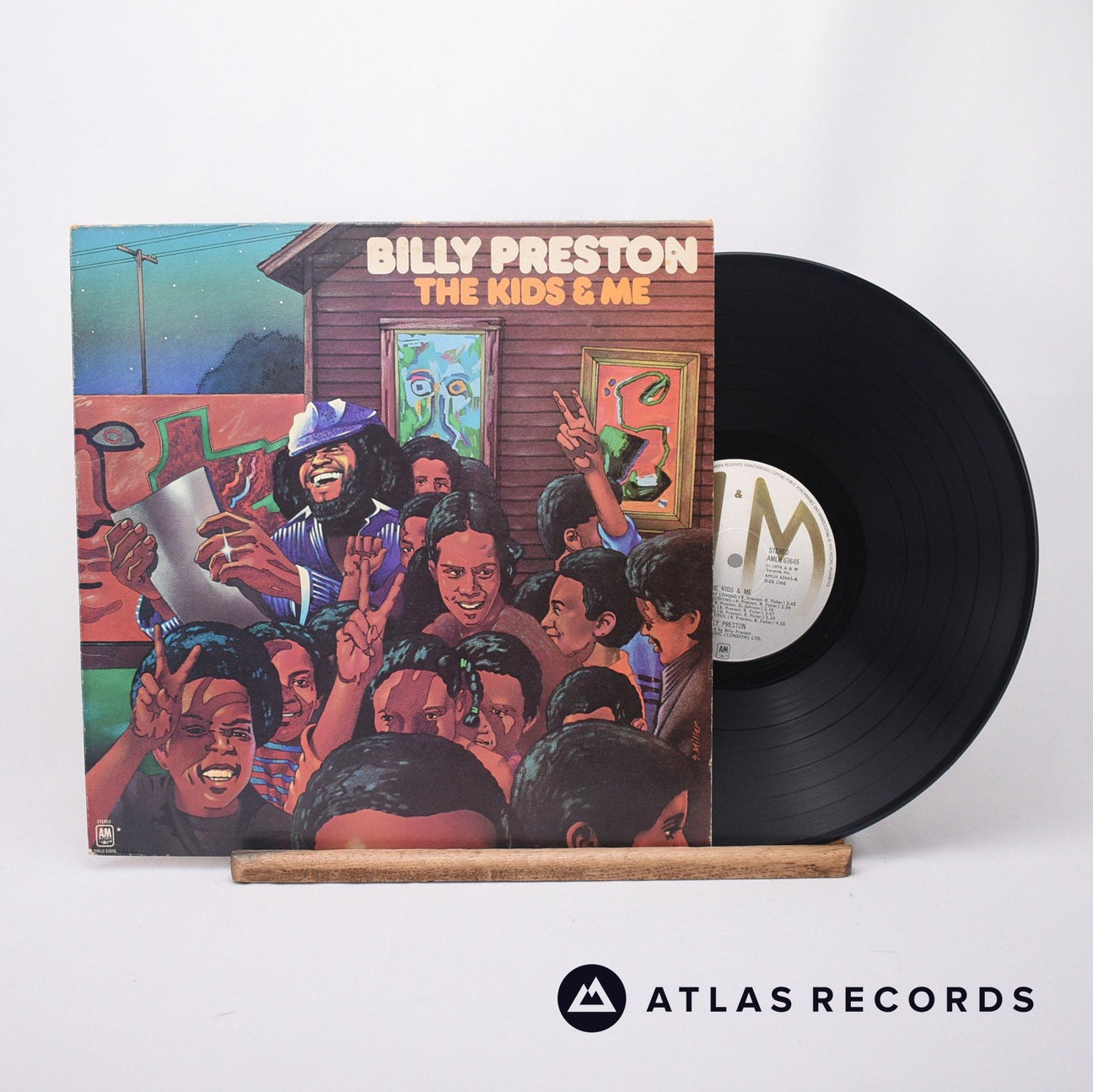 Billy Preston The Kids & Me LP Vinyl Record - Front Cover & Record