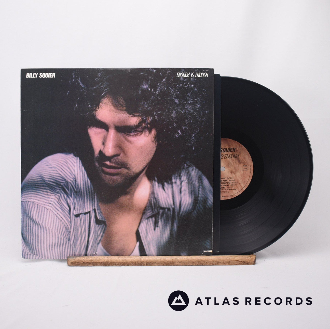 Billy Squier Enough Is Enough LP Vinyl Record - Front Cover & Record