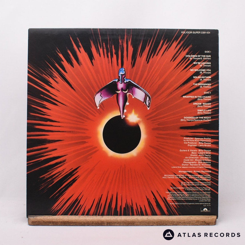 Billy Thorpe - Children Of The Sun - Lyric Sheet LP Vinyl Record - VG+/EX