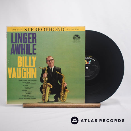 Billy Vaughn Linger Awhile LP Vinyl Record - Front Cover & Record