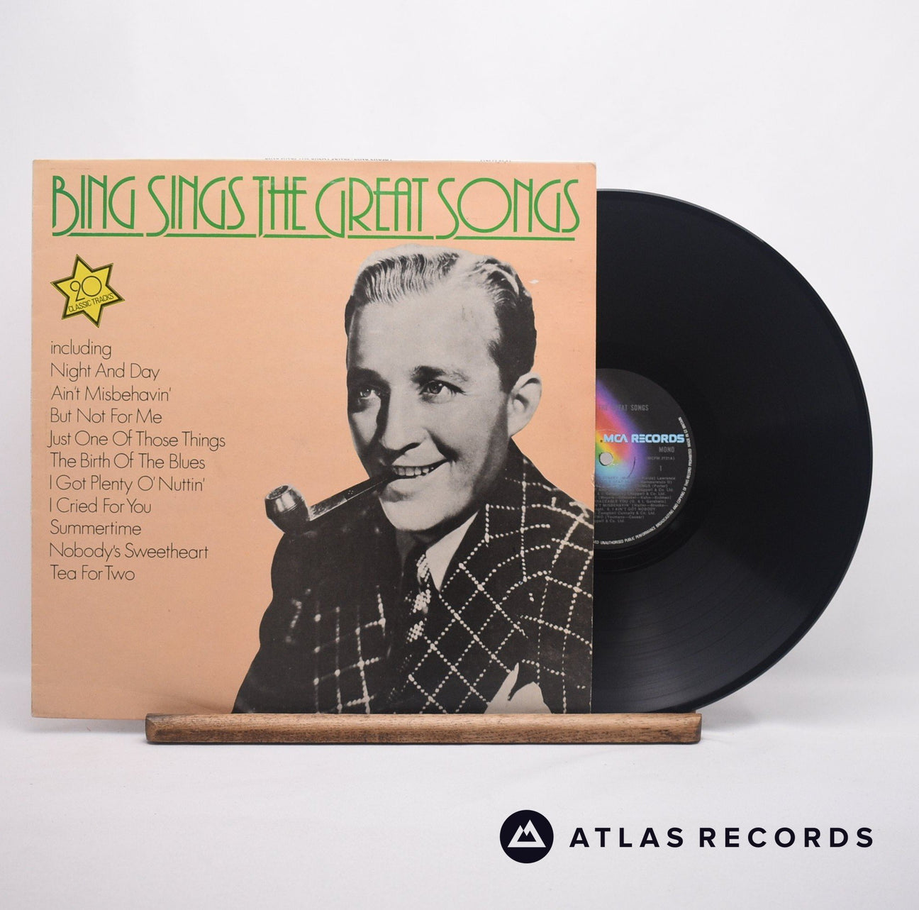 Bing Crosby Bing Sings The Great Songs LP Vinyl Record - Front Cover & Record