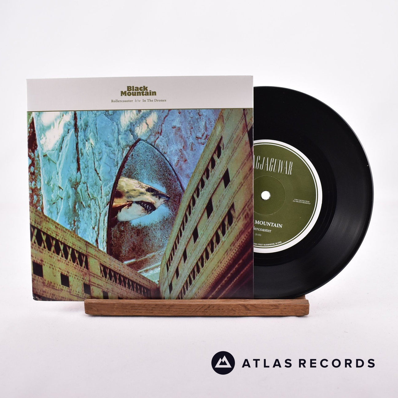 Black Mountain Rollercoaster 7" Vinyl Record - Front Cover & Record