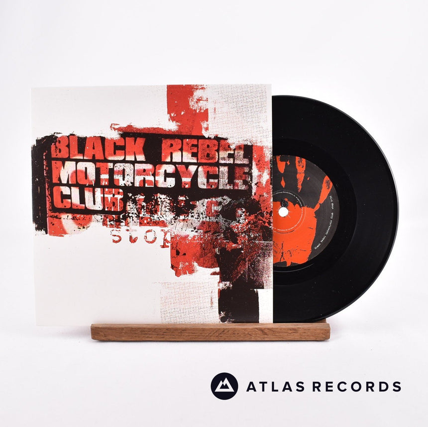 Black Rebel Motorcycle Club Stop 7" Vinyl Record - Front Cover & Record