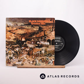 Black Sabbath Greatest Hits LP Vinyl Record - Front Cover & Record