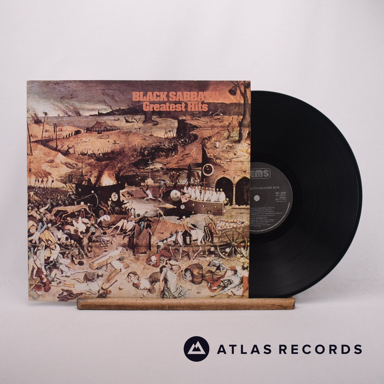 Black Sabbath Greatest Hits LP Vinyl Record - Front Cover & Record