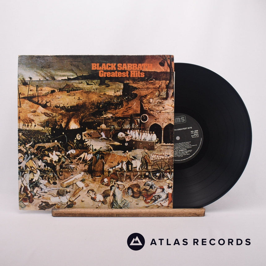 Black Sabbath Greatest Hits LP Vinyl Record - Front Cover & Record