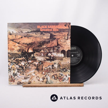 Black Sabbath Greatest Hits LP Vinyl Record - Front Cover & Record