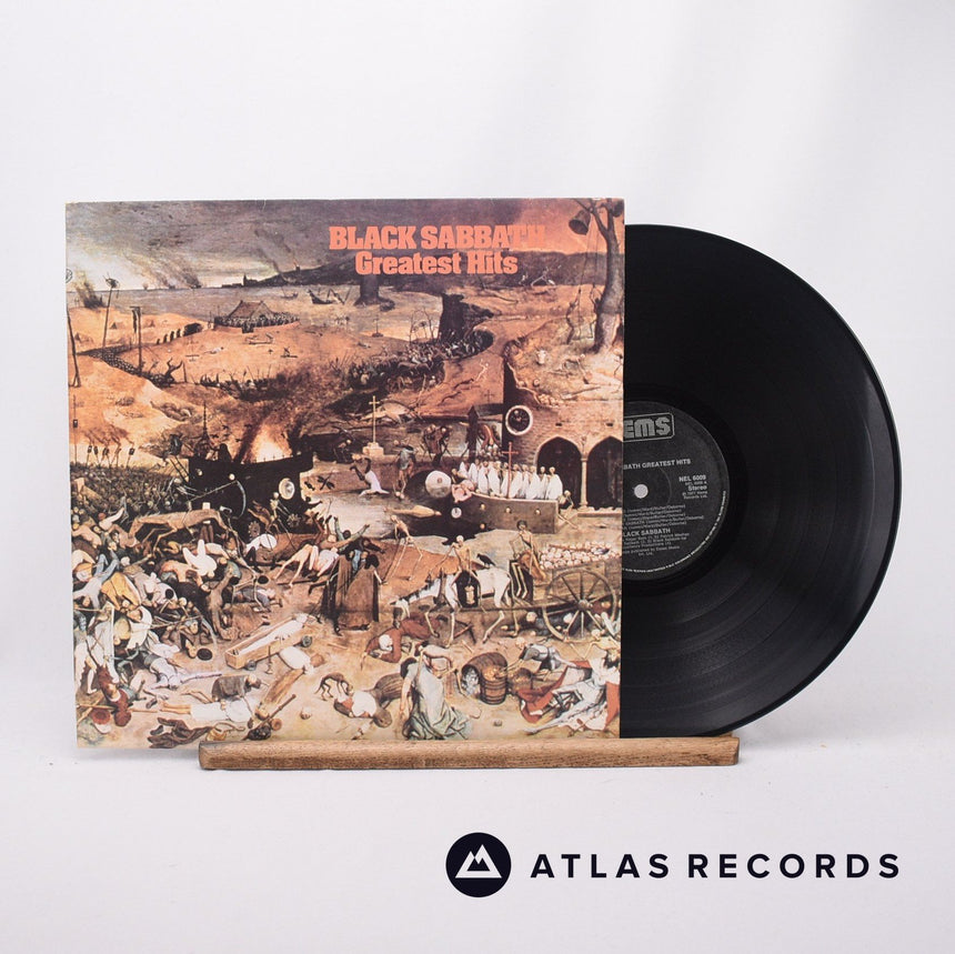 Black Sabbath Greatest Hits LP Vinyl Record - Front Cover & Record