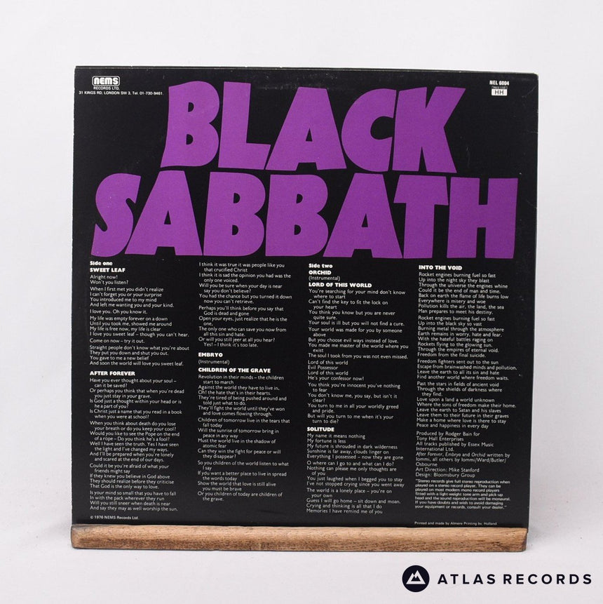 Black Sabbath - Master Of Reality - Reissue LP Vinyl Record - VG+/EX
