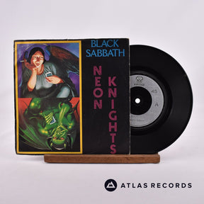 Black Sabbath Neon Knights 7" Vinyl Record - Front Cover & Record
