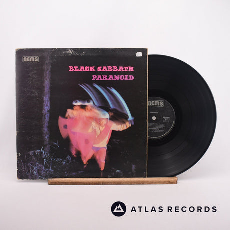Black Sabbath Paranoid LP Vinyl Record - Front Cover & Record