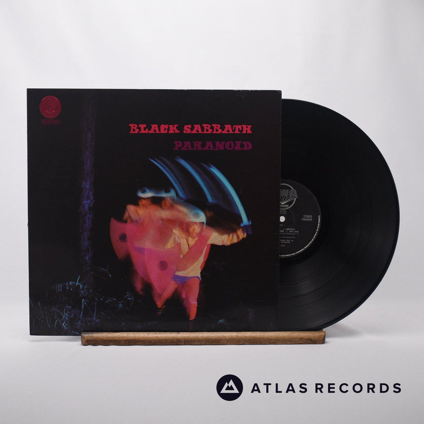 Black Sabbath Paranoid LP Vinyl Record - Front Cover & Record