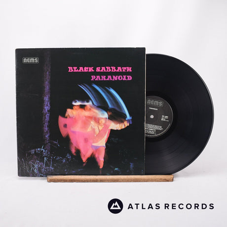 Black Sabbath Paranoid LP Vinyl Record - Front Cover & Record