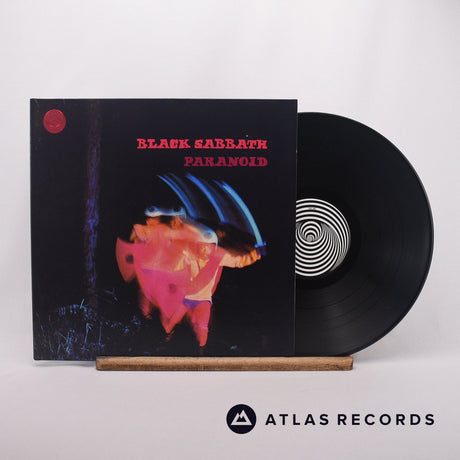 Black Sabbath Paranoid LP Vinyl Record - Front Cover & Record