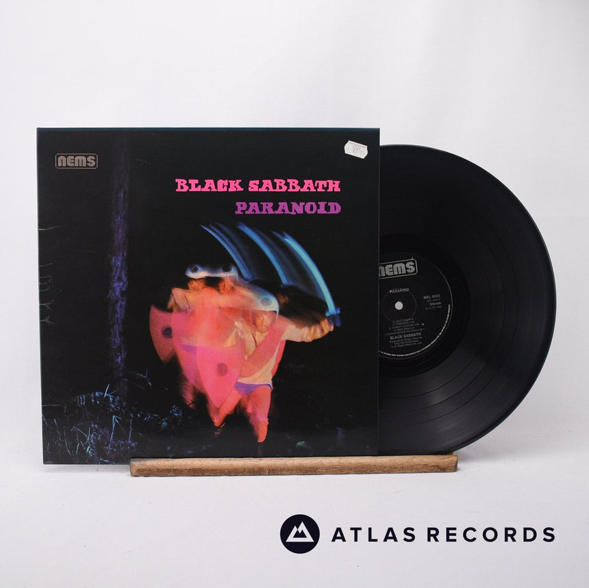 Black Sabbath Paranoid LP Vinyl Record - Front Cover & Record