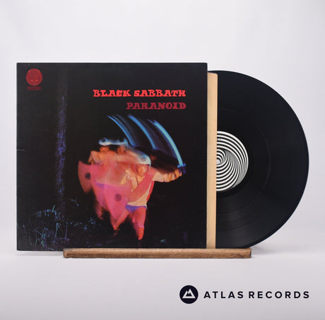 Black Sabbath Paranoid LP Vinyl Record - Front Cover & Record