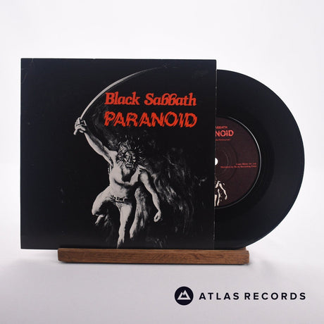 Black Sabbath Paranoid 7" Vinyl Record - Front Cover & Record