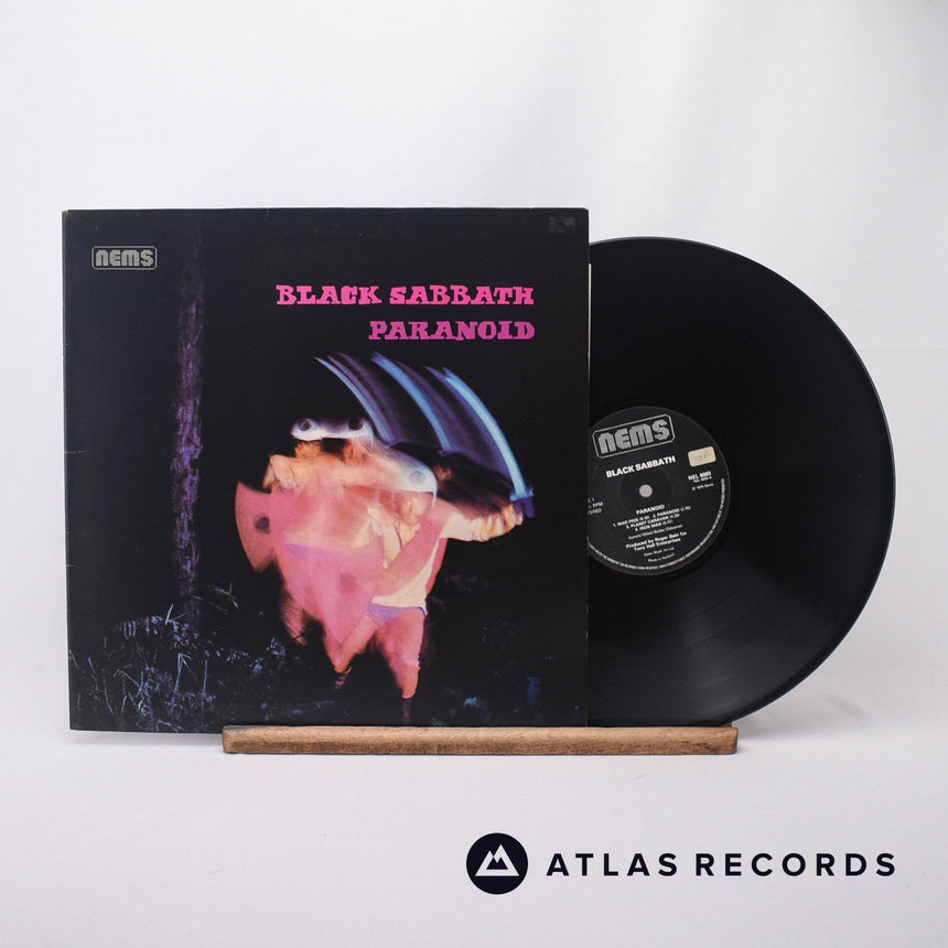 Black Sabbath Paranoid LP Vinyl Record - Front Cover & Record