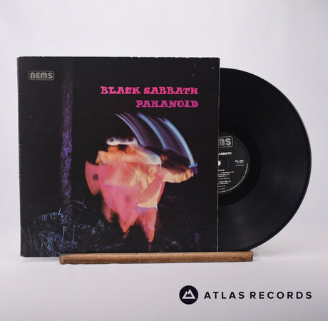 Black Sabbath Paranoid LP Vinyl Record - Front Cover & Record