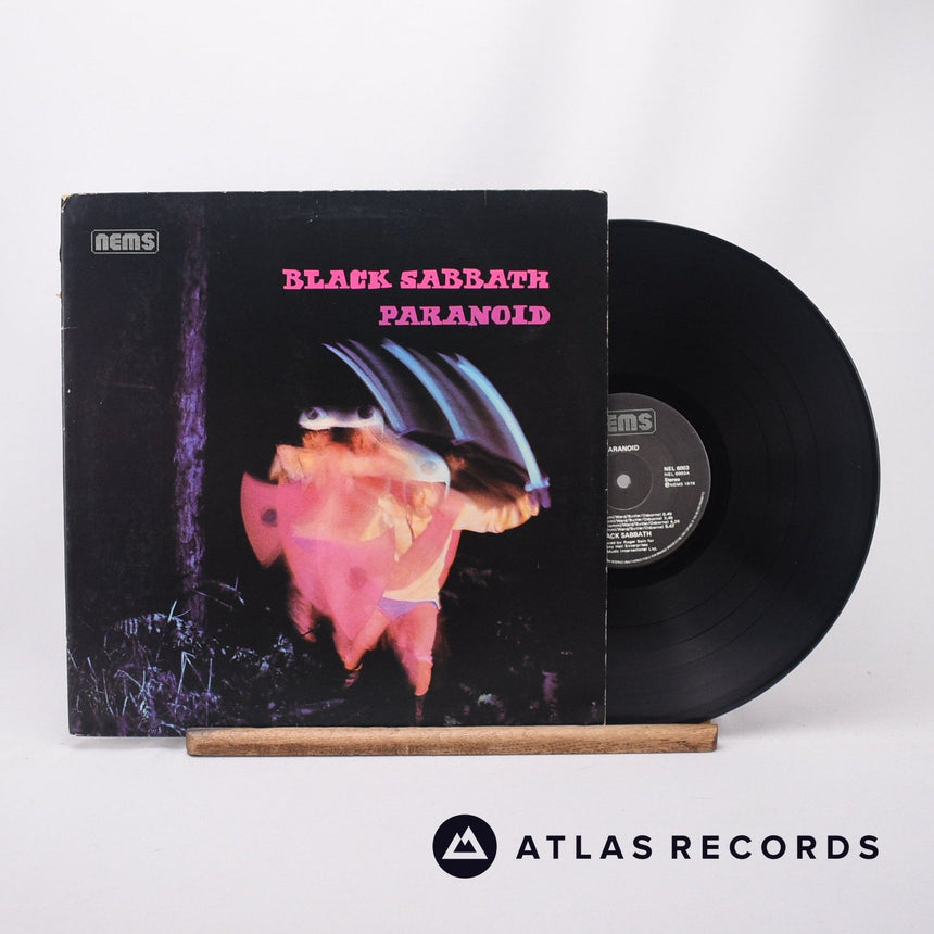 Black Sabbath Paranoid LP Vinyl Record - Front Cover & Record