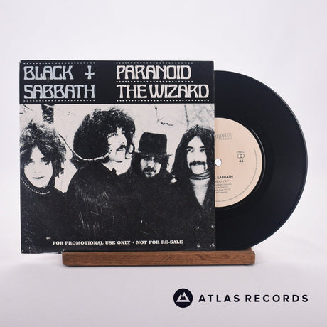 Black Sabbath Paranoid 7" Vinyl Record - Front Cover & Record