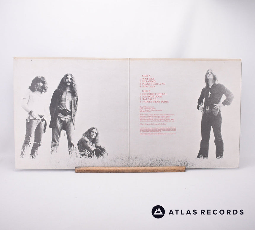 Black Sabbath - Paranoid - 1Y//1 2Y//1 LP Vinyl Record - EX/EX