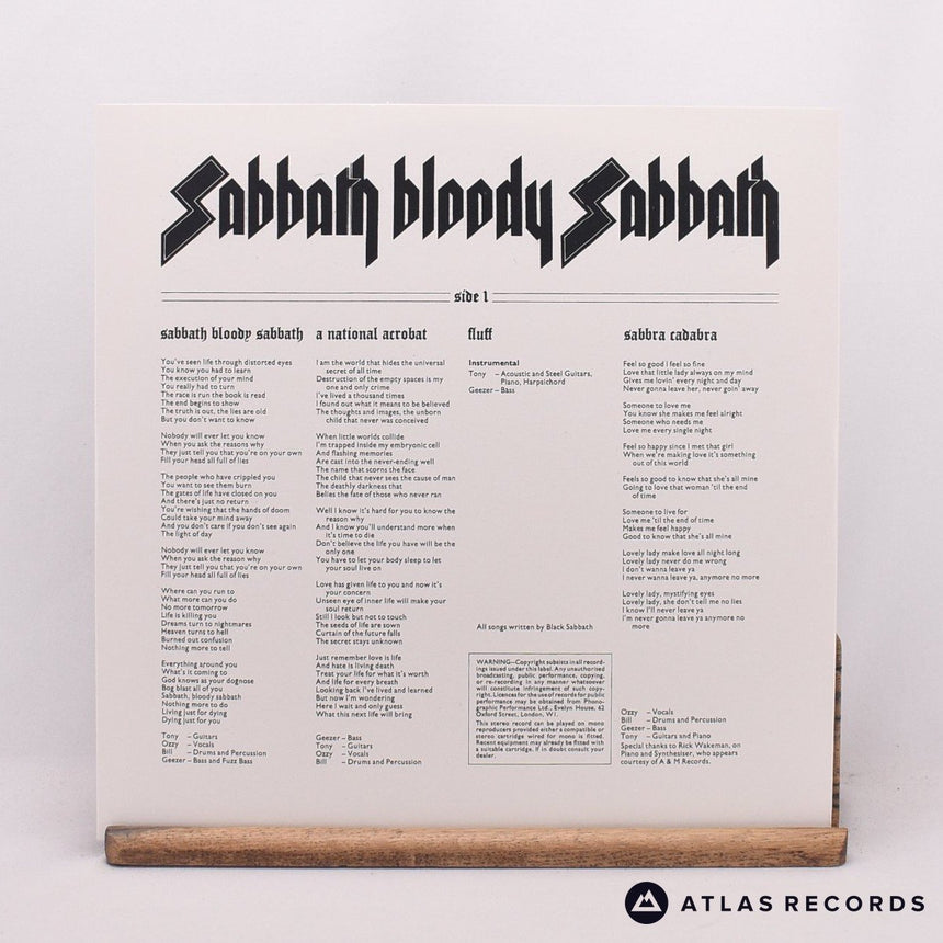 Black Sabbath - Sabbath Bloody Sabbath - 180G LP Vinyl Record - EX/EX