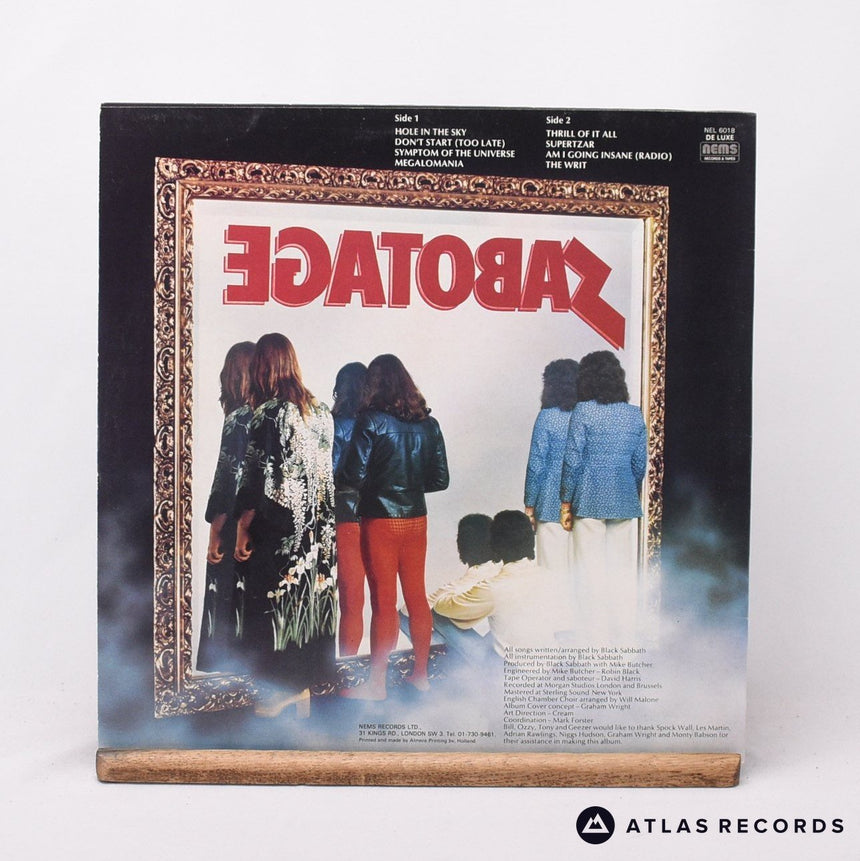 Black Sabbath - Sabotage - Reissue A B LP Vinyl Record - VG+/EX