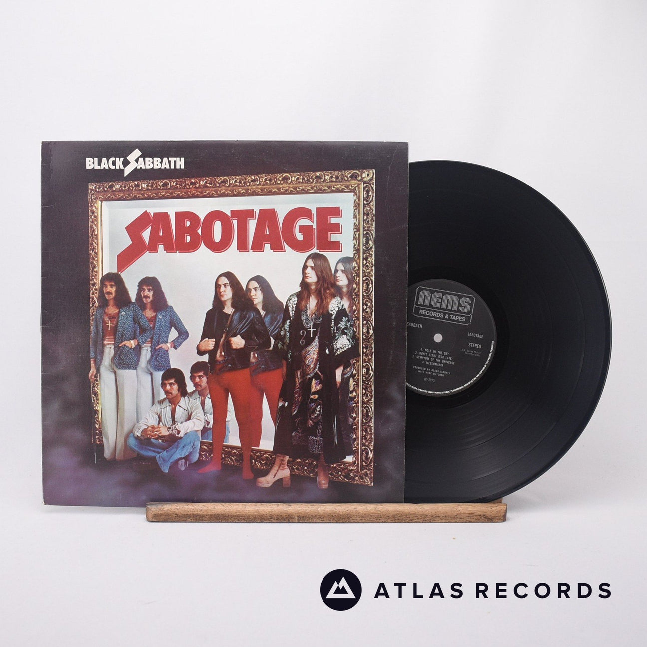 Black Sabbath Sabotage LP Vinyl Record - Front Cover & Record