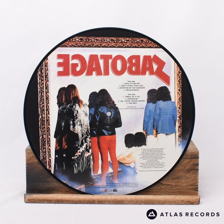 Black Sabbath - Sabotage - Picture Disc Reissue Italy LP Vinyl Record - EX