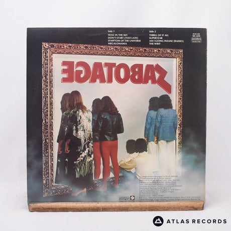 Black Sabbath - Sabotage - 1Y//2 2Y//2 LP Vinyl Record - EX/EX