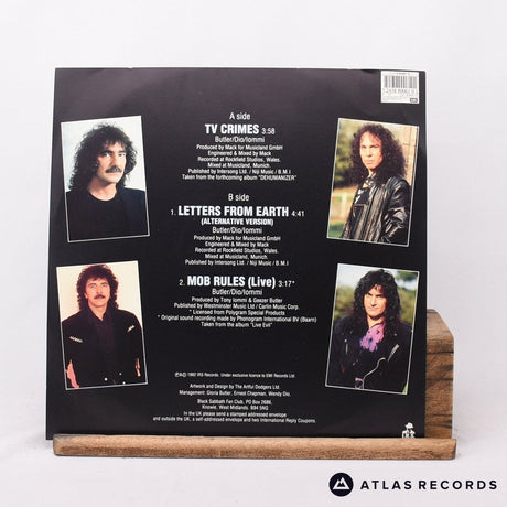 Black Sabbath - TV Crimes - Limited Edition 12" Vinyl Record - EX