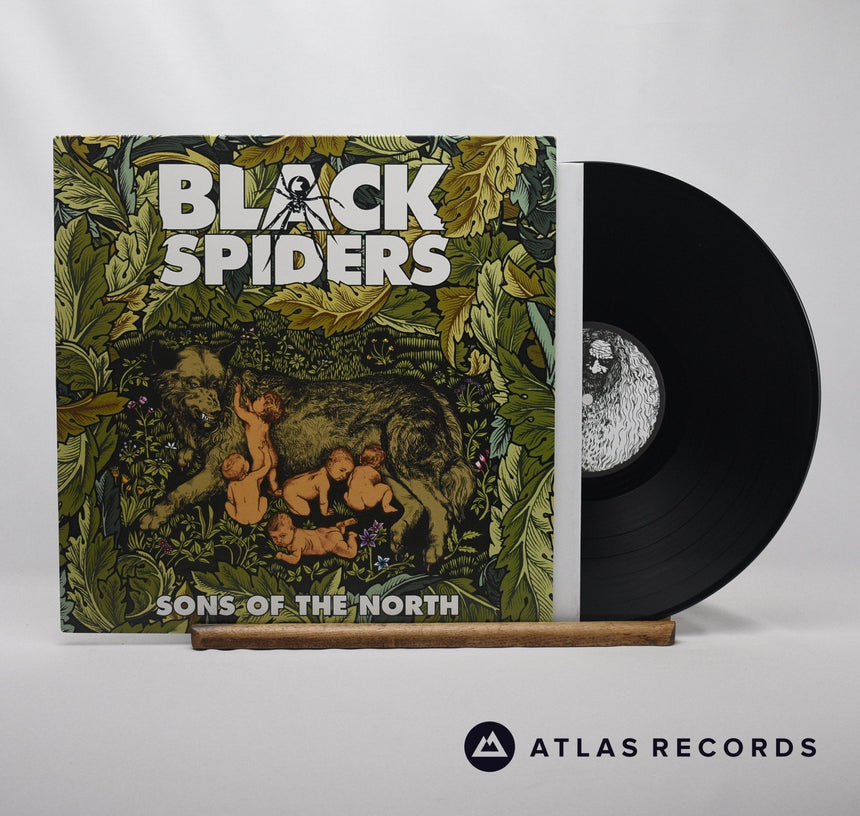 Black Spiders Sons Of The North LP Vinyl Record - Front Cover & Record