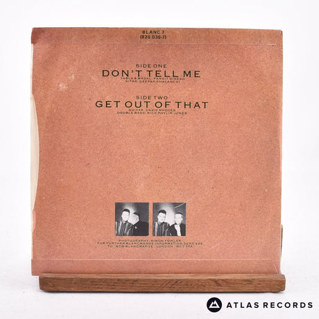 Blancmange - Don't Tell Me - 7" Vinyl Record - VG+/EX