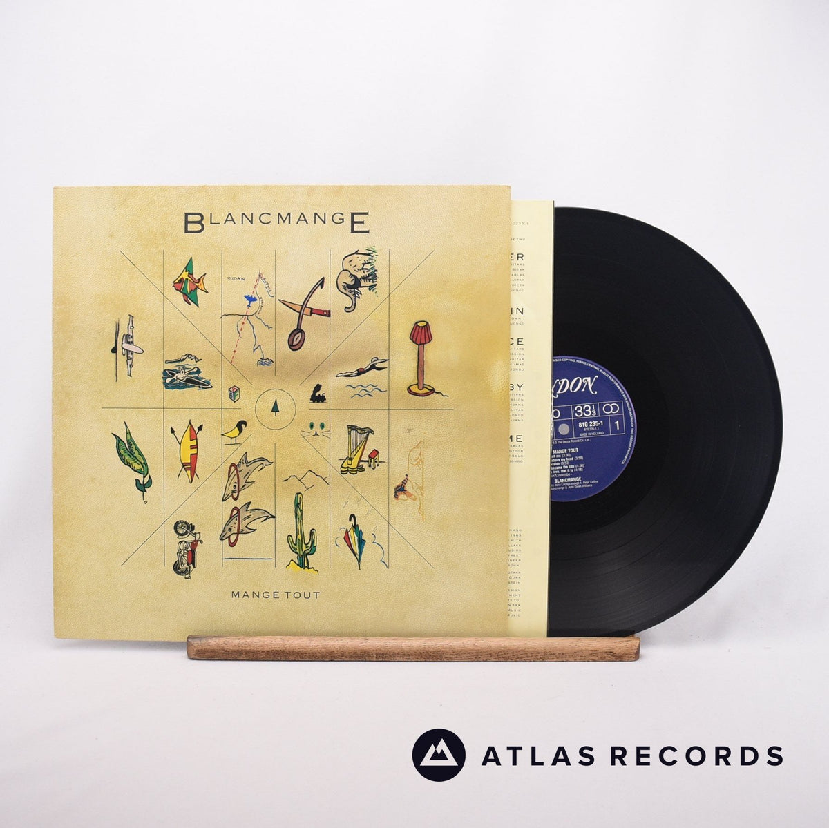 Blancmange Mange Tout LP Vinyl Record - Front Cover & Record