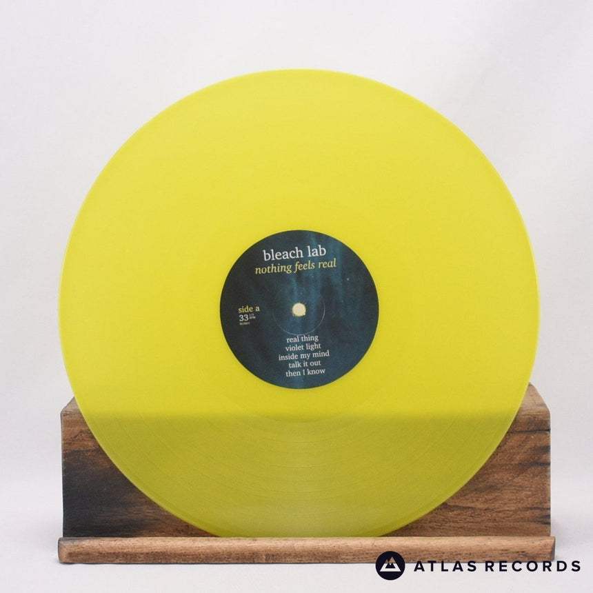 Bleach Lab - Nothing Feels Real - Yellow Lyric Sheet LP Vinyl Record - EX/NM